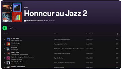 Playlist jazz